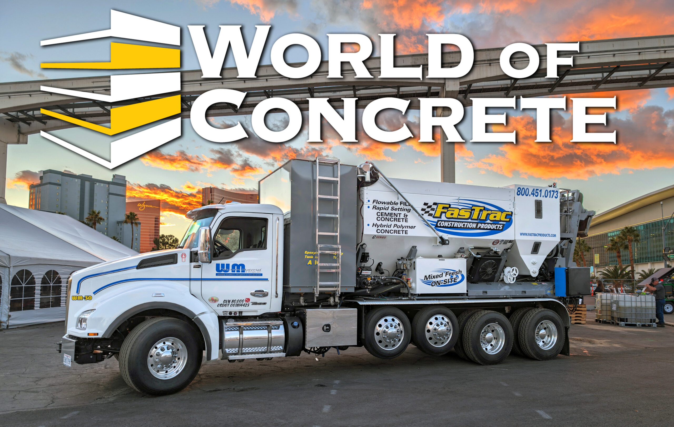 Experience FasTrac’s Game-Changing Hybrid Polymer Concrete and Cutting-Edge Mixing Solutions at World of Concrete 2025!