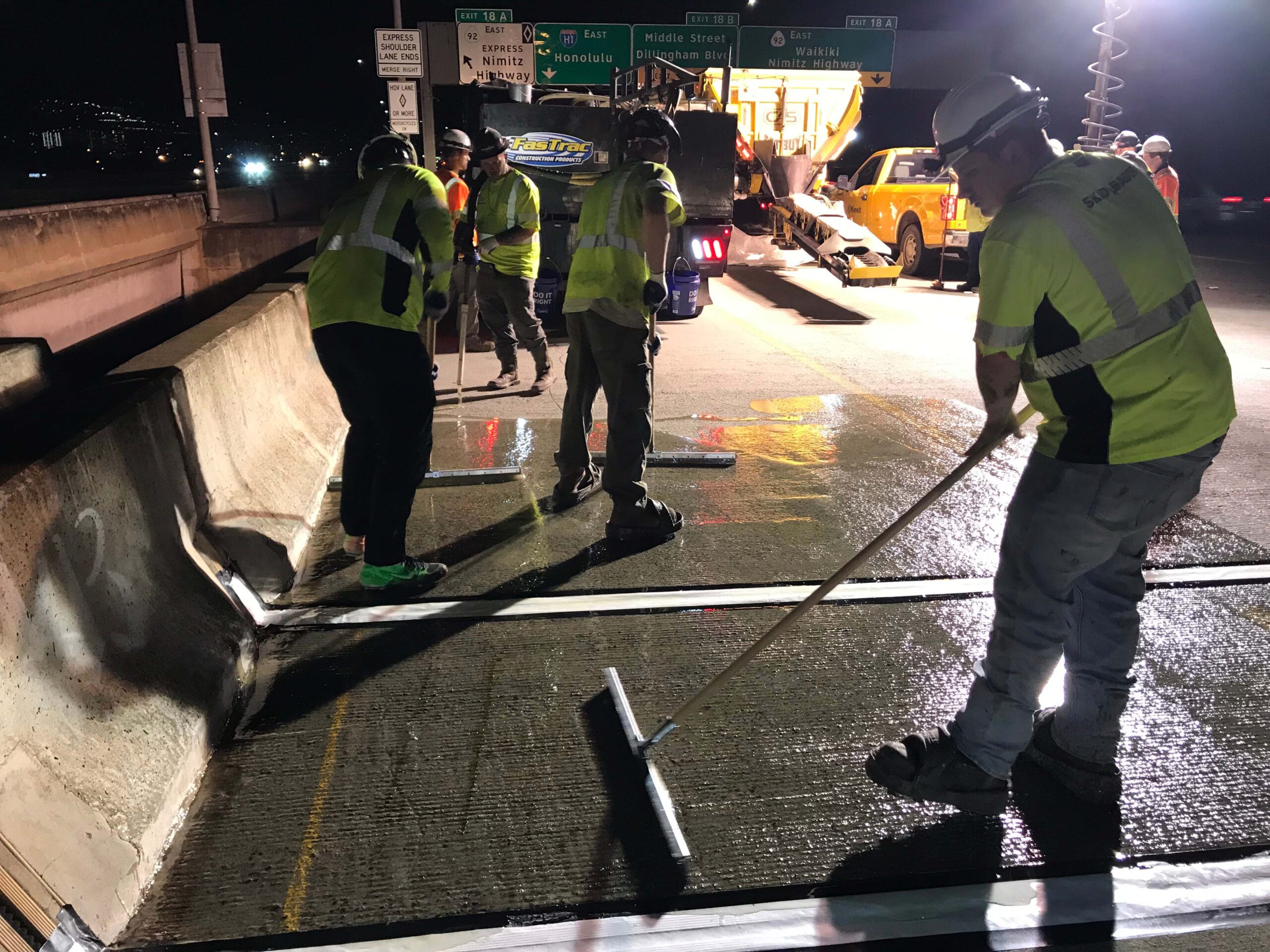 FasTrac Epoxy Surface Treatment in Hawaii pt 3 The FasTrac EP1500 Epoxy Polymer Pump System was used to dispense the FasTrac CE335 Epoxy Penetrating Sealer on the concrete surface.