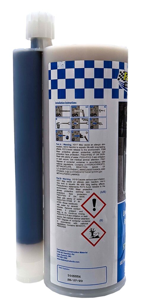 FasTrac CE408 Gold Anchoring Adhesive container side 1 a FasTrac CE408 Gold Anchoring Adhesive container side 1 a